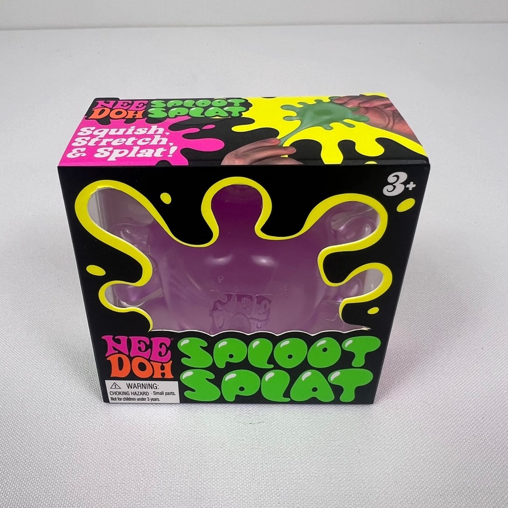 Schylling NeeDoh Sploot Splat Purple Squishy Fidget Toy New Stress Relief Toy
